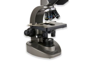 Image of Carson 40x-1600x Table Top Microscope w/Universal Smartphone Adapter for Microscopes, Black/Gray, MS-160SP