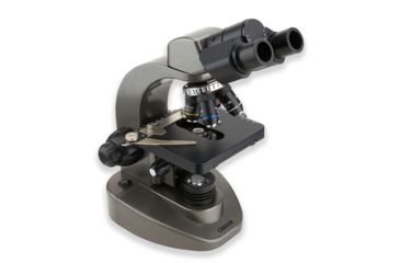 Image of Carson 40x-1600x Table Top Microscope w/Universal Smartphone Adapter for Microscopes, Black/Gray, MS-160SP
