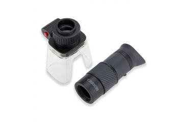 Image of CARSON 6x18mm Monocular, 25x Microscope, 4x Loupe w/ 4 LED Lights, Black/Gray MA-60