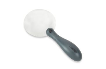 Image of Carson ChargeIt LED Lighted Magnifier, Grey, 3.4 x 1.2 x 7.9 Inches, UM-90