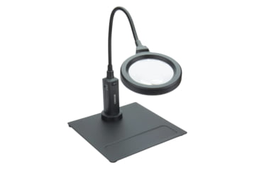 Image of Carson MagniFlexPro 2x LED Lighted Magnifier Loupe w/ 4x Spot Lens, Black CP-90