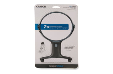 Image of Carson MagniShine 2x Hands Free LED Lighted Magnifier HF-66