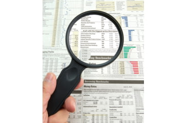Image of Carson MagniView 2x Hand Magnifier with 4.5x Spot Lens, Black DS-36