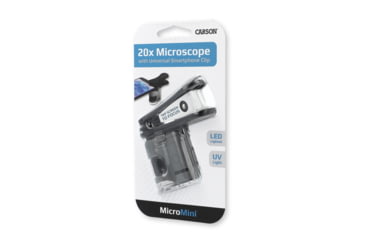 Image of Carson MicroMini HookUpz 20X Microscope, Black/Grey, MM-380