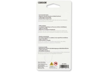 Image of Carson Optical MagnetMag Handheld Magnifier w/ Magnetic Handle, Blue, Purple, Green, Gray, 2.3 in x 0.4 in x 4.6 in, DX-50AS