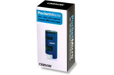 Image of Carson Optical PocketMicro, 20-60x Power Microscope,Blue, MM-450