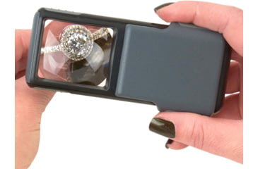 Image of Carson PO-55 MiniBrite 5x Power Slide-Out Pocket Magnifier Loupe,Grey PO-55