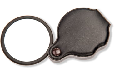 Image of Carson Slide-OpenGlass Magnifier 4x w/Attached Case, Black, Small, GN-11