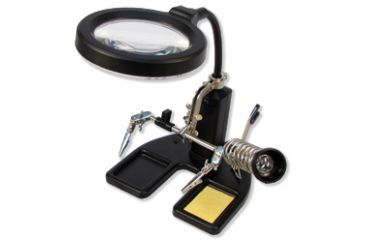 Image of Carson SolderMag 1.75x Station Magnifier Loupe, Black CP-50