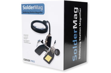 Image of Carson SolderMag 1.75x Station Magnifier Loupe, Black CP-50