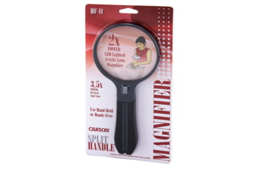 Image of Carson SplitHandle 2x/3x Magnifying Glass, Black HF-11