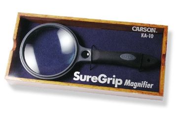 Image of Carson SureGrip 2.5x Magnifier in Deluxe Wooden Box KA-10