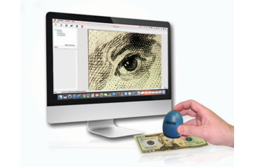 Image of Carson zOrb LED Lighted USB Digital Computer Microscope, Blue, Small, MM-500