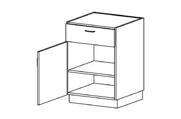 Image of Case Systems Cab 1SHLF 1LDR 1DWR 302424 B3110302424