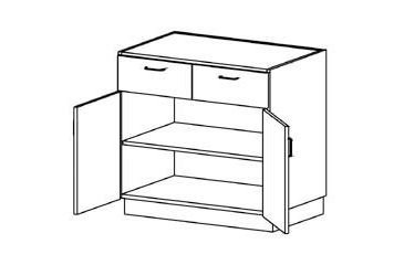 Image of Case Systems Cab 1SHLF 2DRS 1DWR 302448 B3100302448