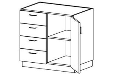 Image of Case Systems Cab 1SHLF 4DWR 1RDR 362448 B6420362448