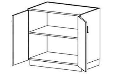 Image of Case Systems Cupboard 1SHLF 2DRS 302436 B0100302436