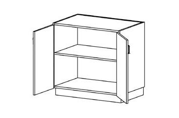 Image of Case Systems Cupboard 1SHLF 2DRS 362448 B0100362448