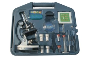 Image of Cassini 100-400-900X Microscope and Case, Silver C-900M