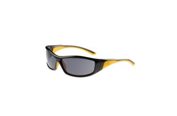 Image of Caterpillar Grit Safety Glasses w/Smoke Lenses, Yellow CSA-GRIT-104
