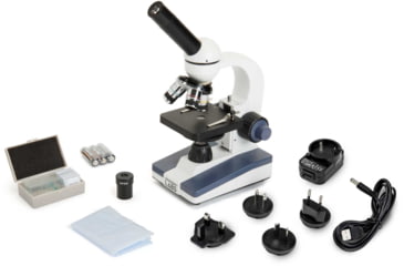 Image of Celestron Labs CM1000C Compound Microscope,10x,25x Eyepieces and 4x,10x,40 Objective Lenses 44129