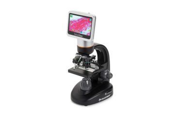 Image of Celestron TetraView LCD Digital Touch Screen Microscope, Black/Silver 44347