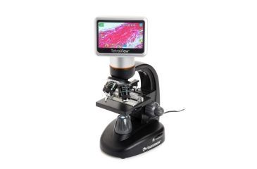 Image of Celestron TetraView LCD Digital Touch Screen Microscope, Black/Silver 44347