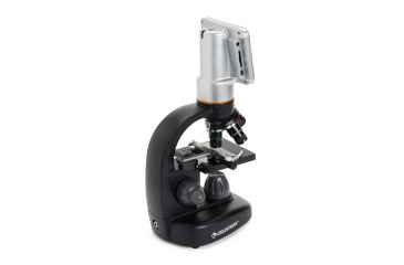 Image of Celestron TetraView LCD Digital Touch Screen Microscope, Black/Silver 44347