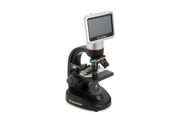 Image of Celestron TetraView LCD Digital Touch Screen Microscope, Black/Silver 44347