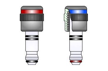 Image of Chemglass Drain Valve 0-14MM Blue Band CG-911-A-11