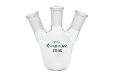 Image of Chemglass Flask EURO. 125ML 3NK 14/2 CG-1570-03