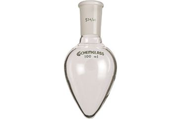 Image of Chemglass Flask Hw Pear 50ML 24/40 CG-1554-01