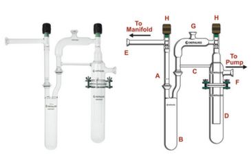 Image of Chemglass Manifold SHUT-OFF Adapter (A) AF-0203-02