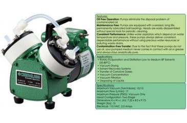 Image of Chemglass Vacuum Pump Teflon Diaphragm CG-4812-30