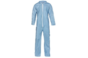 Image of Chemland-Lakeland Pyrolon Plus 2 Disposable Flame Resistant Coverall, Blue, Extra Large, Case of 25, 7412B-XL