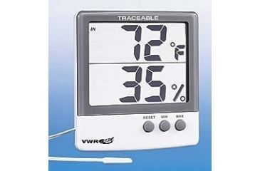 Image of Control Company Jumbo Temperature/Humidity Meter 4184 Vwr THERMO-HUMIDITY Meter
