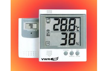 Image of VWR Traceable Radio-Signal Remote Hygrometer/Thermometer 4380 Hygrometer/Thermometer Main Unit With Remote Sensor