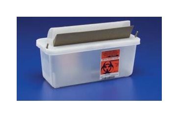 Image of Covidien Container Sharps Clear Withlid 851201