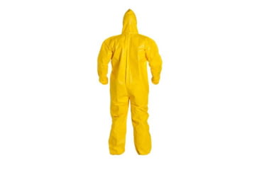Image of DuPont Tychem 2000 Coveralls w/Hood, Elastic Wrists and Ankles, Bound Seams, Yellow, 2XL, 12 Pack, QC127BYL2X00