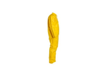 Image of DuPont Tychem 2000 Coveralls w/Laydown Collar, Open Wrists, Ankles, Bound Seams, Yellow, Large CS12 QC120BYLLG00
