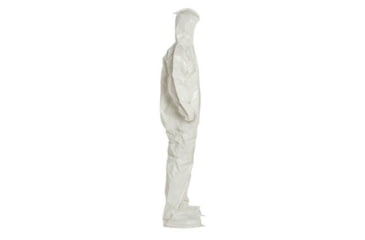 Image of DuPont Tychem 4000 Coverall w/Standard Fit Hood and Attached Socks, White, 2X, 12 Pack, SL122BWH2X00