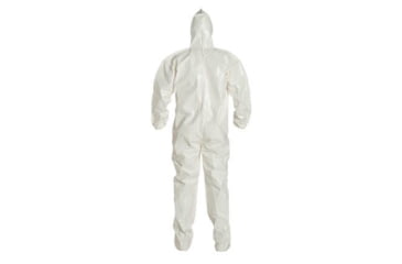 Image of DuPont Tychem 4000 Coverall w/Standard Fit Hood and Attached Socks, White, 2X, 12 Pack, SL122BWH2X00
