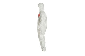 Image of DuPont Tychem 4000 Coveralls w/Standard Hood, Taped Seams, White, 3X, 6 Pack, SL127TWH3X0006