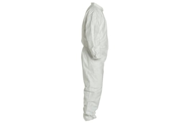 Image of DuPont Tyvek 400 Coverall, Collar, Stormflap, Elastic Wrists/Ankles/ Waist, Serged Seams, White, Medium, Case of 25, TY125SWHMD00