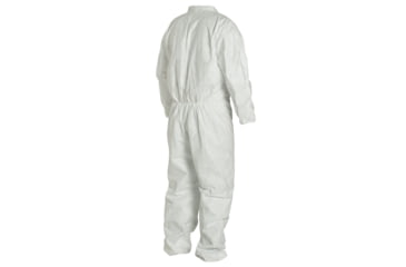Image of DuPont Tyvek 400 Coverall, Collar, Stormflap, Elastic Wrists/Ankles/ Waist, Serged Seams, White, Medium, Case of 25, TY125SWHMD00