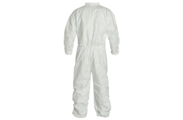 Image of DuPont Tyvek 400 Coverall, Collar, Stormflap, Elastic Wrists/Ankles/ Waist, Serged Seams, White, Medium, Case of 25, TY125SWHMD00