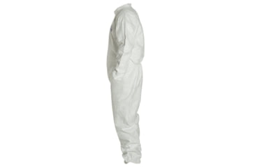Image of DuPont Tyvek 400 Coverall, Collar, Stormflap, Elastic Wrists/Ankles/ Waist, Serged Seams, White, Medium, Case of 25, TY125SWHMD00