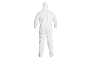 Image of DuPont Tyvek IsoClean Hooded Coverall Clean Processed w/PVC Soles Boots, White, Large, Case of 25, IC105SWHLG0C, Unit CS