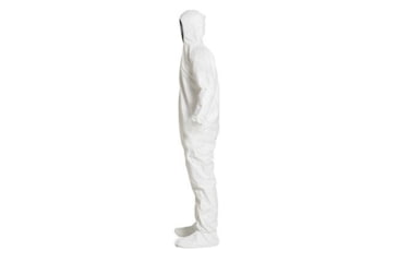 Image of DuPont Tyvek IsoClean Hooded Coverall Clean Processed w/PVC Soles Boots, White, Large, Case of 25, IC105SWHLG0C, Unit CS