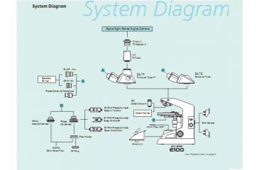 Image of Nikon Eclipse 100 Microscope System Diagram